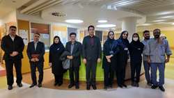 بازدید نوروزی عضو هیئت رئیسه دانشگاه علوم پزشکی تهران از مجتمع بیمارستانی یاس